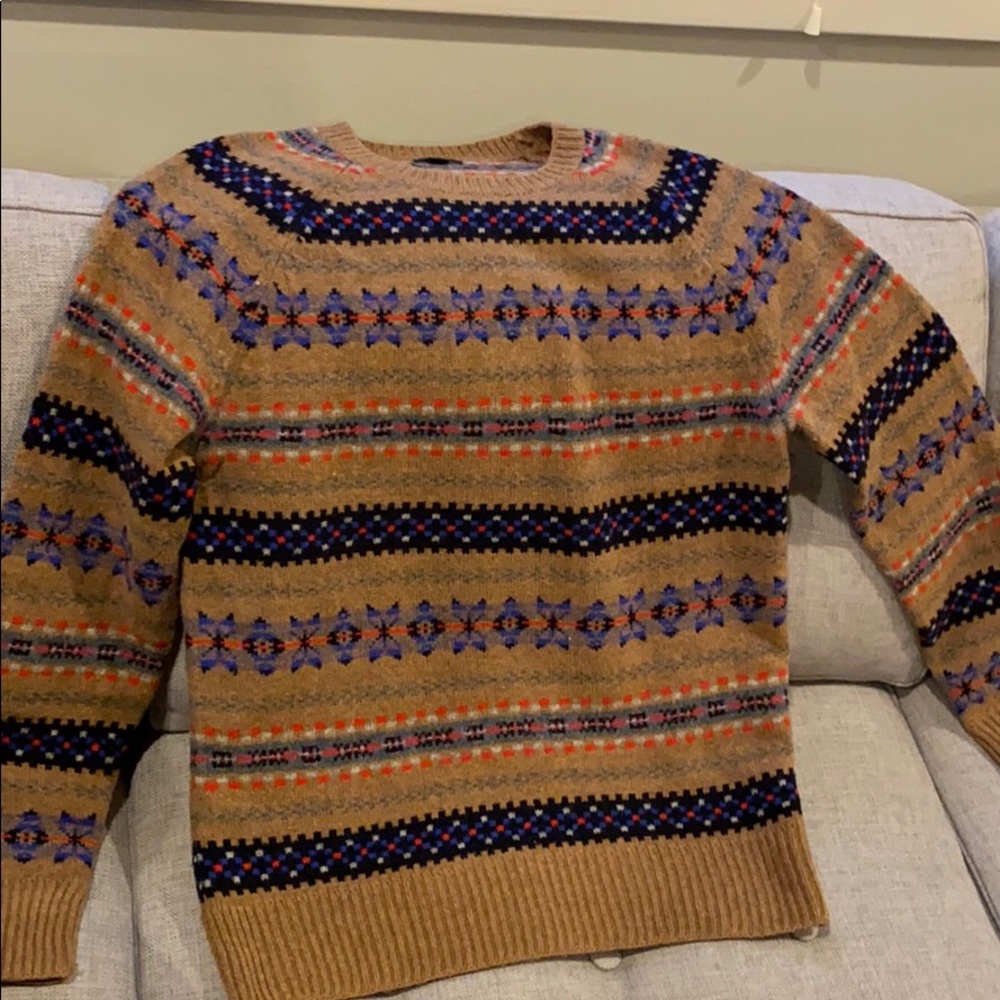 Jcrew men’s fair isle sweater size small